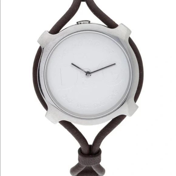 Dolce & Gabbana Lisbon brown silver watch D&G Dolce and Gabbana Art Deco Style Ladies Watch  main image 2